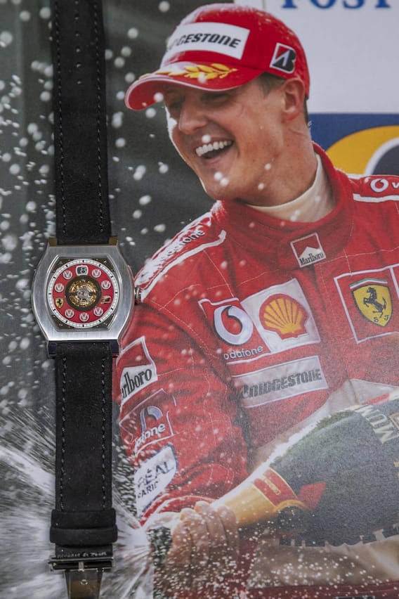 Die Sonderanfertigung von F.P. Journe für Michael Schumacher brachte nur wenig mehr als den Schätzwert ein.