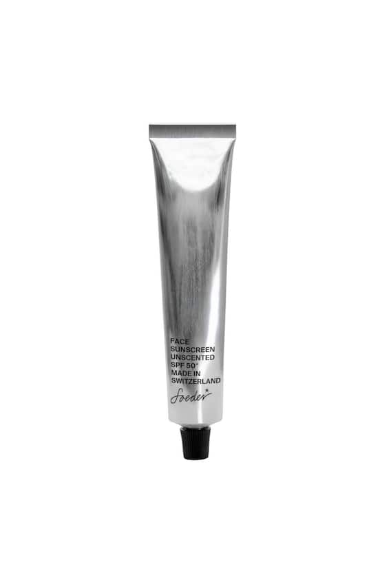 Soeder: Geruchslose Sonnencreme fürs Gesicht mit Schutzfaktor 50+, 50 ml, Fr. 60.–.