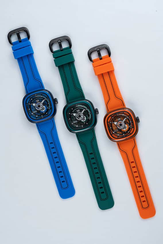 Die Neuauflage in blau, grün und orange.