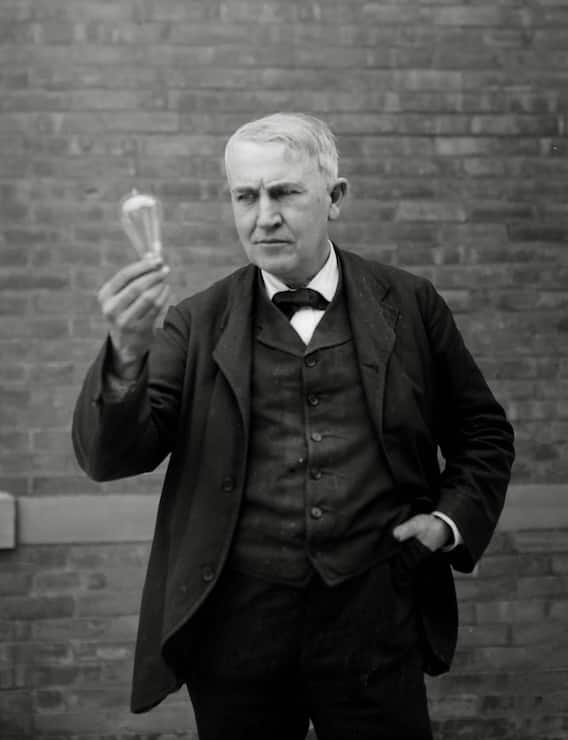 Erfinder Thomas Alva Edison.
