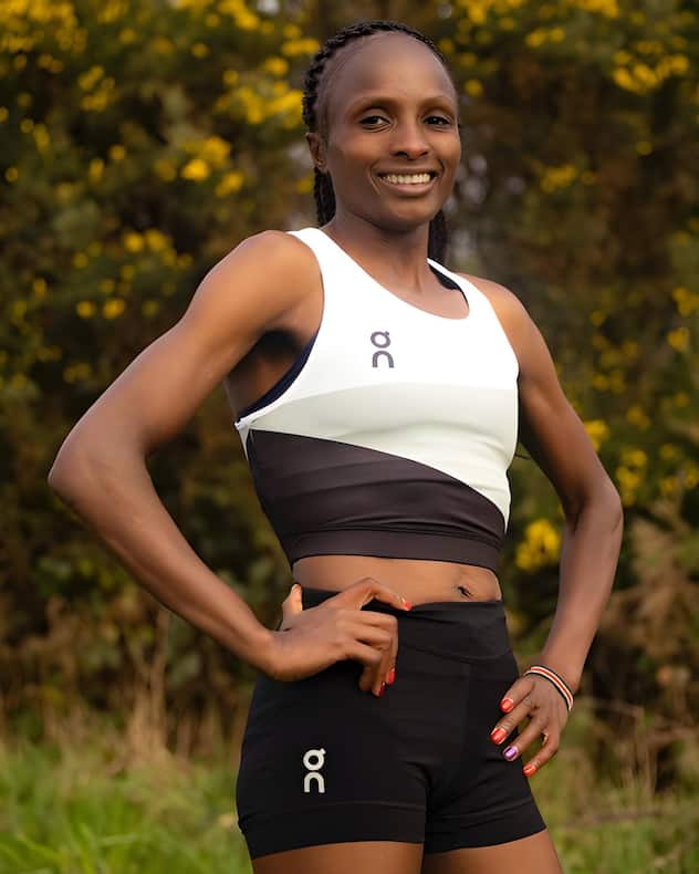 Hellen Obiri holte in Paris Bronze im Marathon.