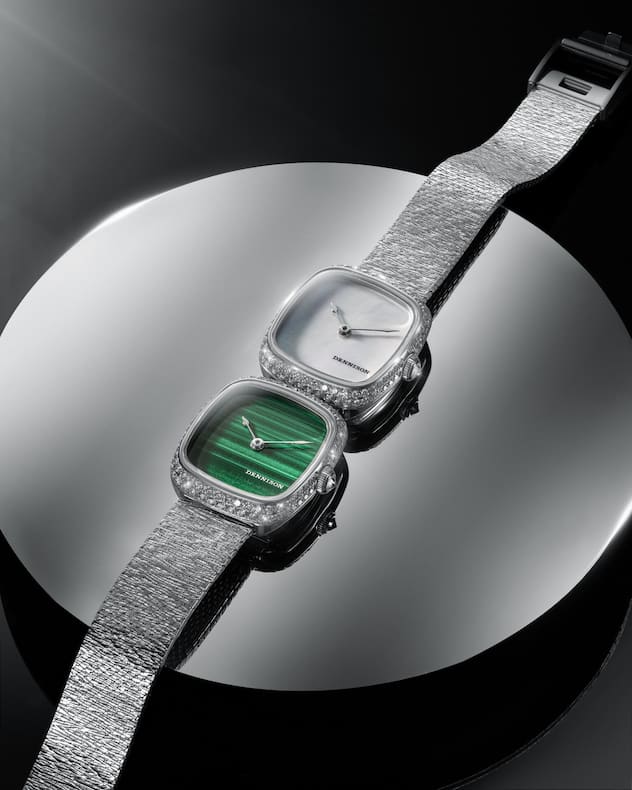 Warum nur eine Uhr tragen, wenn man auch zwei tragen kann? Die noch junge Marke Dennison legt mit der ALD Mini eine besonders schöne Variante von «doppelt gemoppelt» vor: Klein, hübsch, aussergewöhnlich. Und bereits für 940 Franken zu haben. Einst war Dennison eine Firma für Gehäuse, heute ist es ein Schweizer Unternehmen, das von London aus operiert.