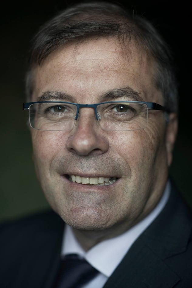 Jean-Michel Cina (CVP), PrÃ¤sident des Staatrates des Kantons Wallis im Zimmer 203 des RegierungsgebÃ¤udes in Sion.