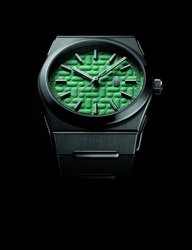 Louis Erard, 2340 Die erste Uhr von Louis Erard mit integriertem Armband: Die 2340 – das ist die Postleitzahl des Firmenstandorts Le Noirmont – soll zum Symbol für einen neuen «Lebensabschnitt» des Unternehmens werden.