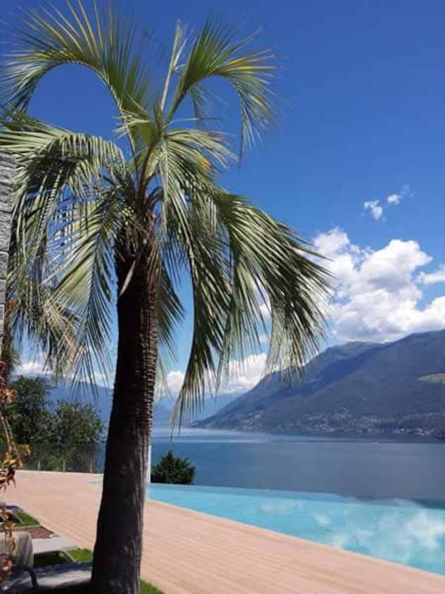 Die subtropische Gartenanlage gewährleistet viel Privatsphäre.