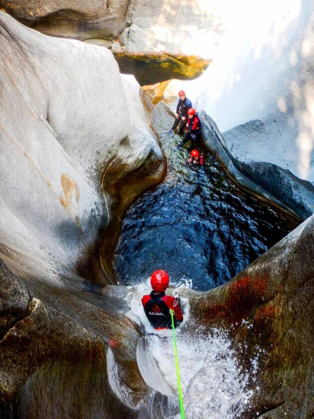 ... und Canyoning  Osogna.