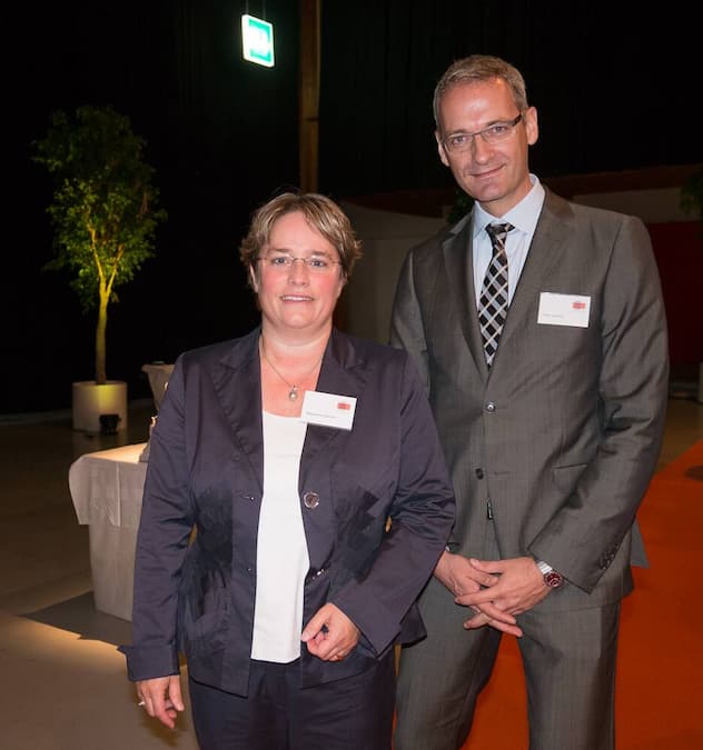 Magalena Martullo, Vizrpräsidentin Ems-Chemie Holding AG; Peter Dietrich, Direktor swissmem