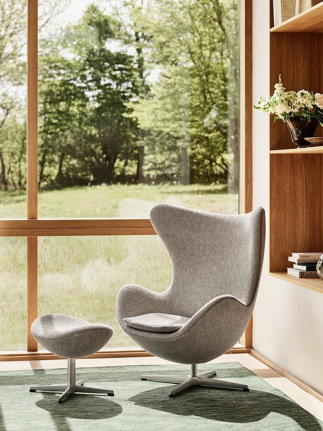 Der Egg Chair, den Arne Jacobsen 1957 designt hat, gehört zu den Ikonen des dänischen Designs.