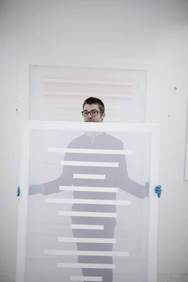 Patric Sandri in seinem Atelier.