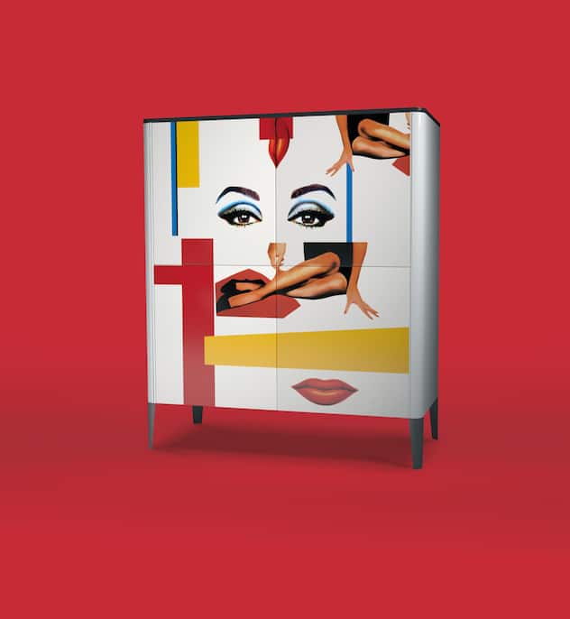 <p>Roche Bobois: Die Kommode Rondo ist mit einem Motiv bedruckt, das an das Filmplakat von «Frauen am Rande des Nerven-zusammenbruchs» erinnert.</p>