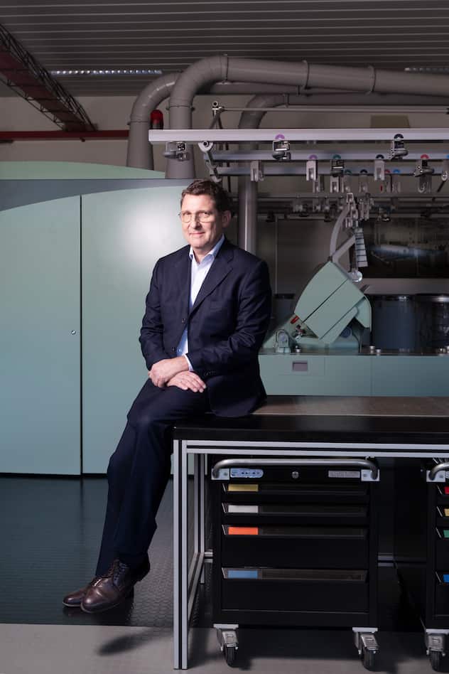 CEO Norbert Klapper der Firma Rieter, Winterthur.