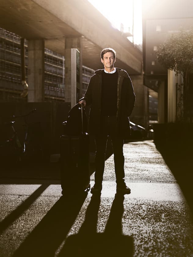 Guillaume Pousaz, Gruender und CEO von Checkout.com fotografiert am Mittwoch, 27. November 2019 vor dem Westhive in Zuerich.Photo: Michael Buholzer