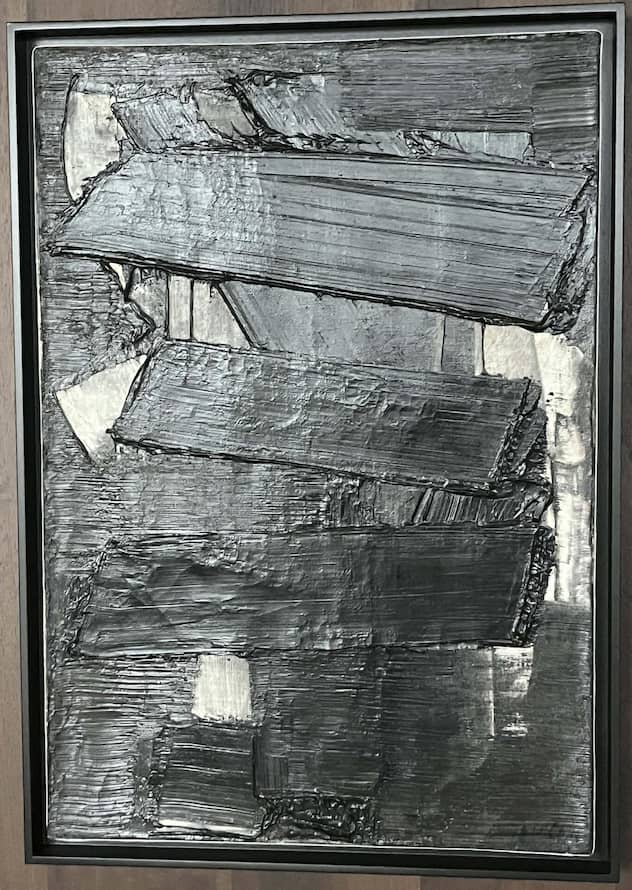 <p>«Peinture 6 novembre 1958», 1958, Pierre Soulages (1919–2022), Öl auf Leinwand, 55 × 38 cm, Privatsammlung Schweiz.</p>