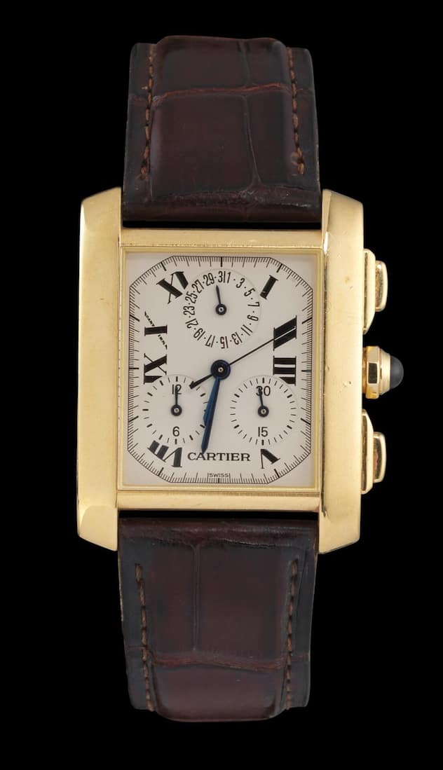 <p>Cartier Tank française, Quarzwerk.</p>