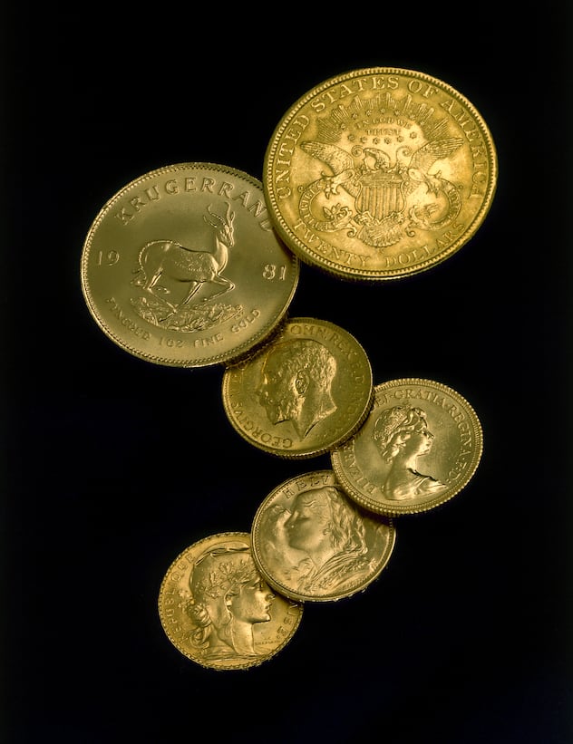 <p>Goldenes Kleingeld: Renommierte Goldmünzen sind sehr gefragt.</p>