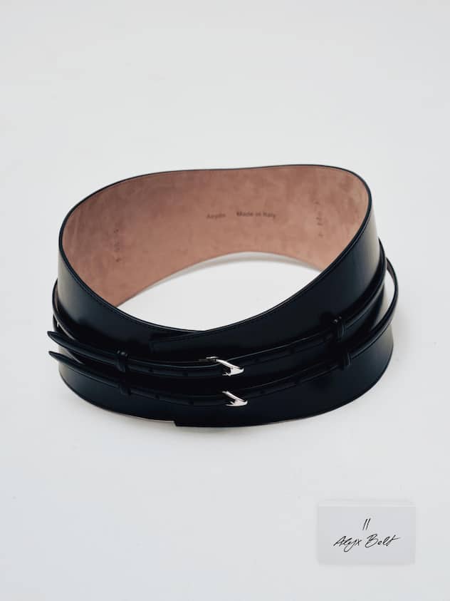 <p>Ledergürtel Alyx aus der Aeyde-Capsule-Collection «X», inszeniert vom Fotografen Michele Di Dio.</p>