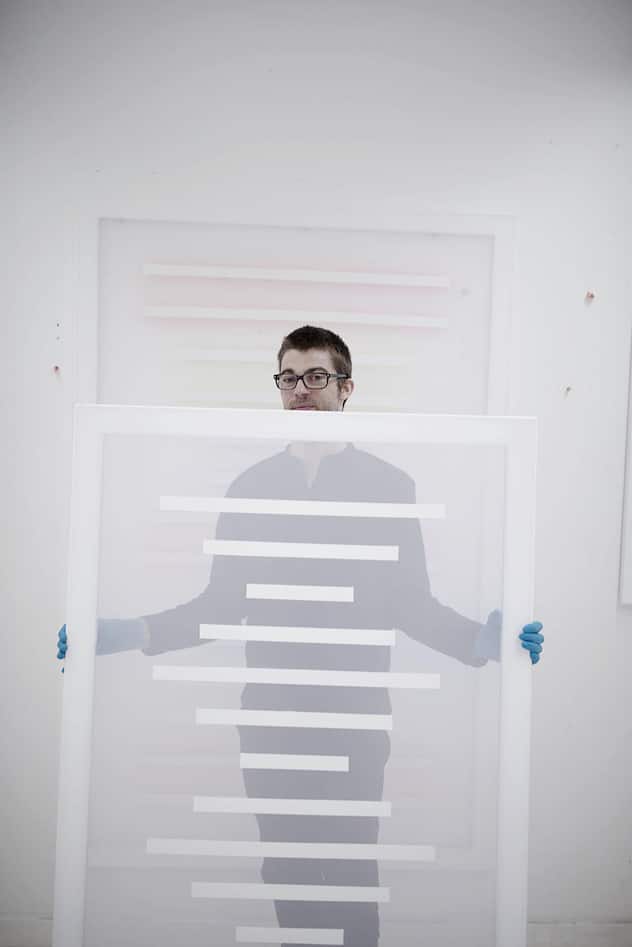 <p>Patric Sandri in seinem Atelier.</p>