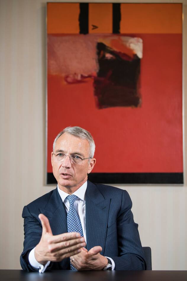 Interview Axel Lehmann, Schweiz-Chef der UBS. © Raphael Moser