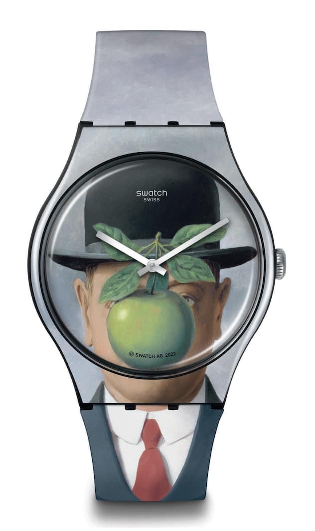 Swatch-Uhr zum «Fils de l’Homme» von René Magritte