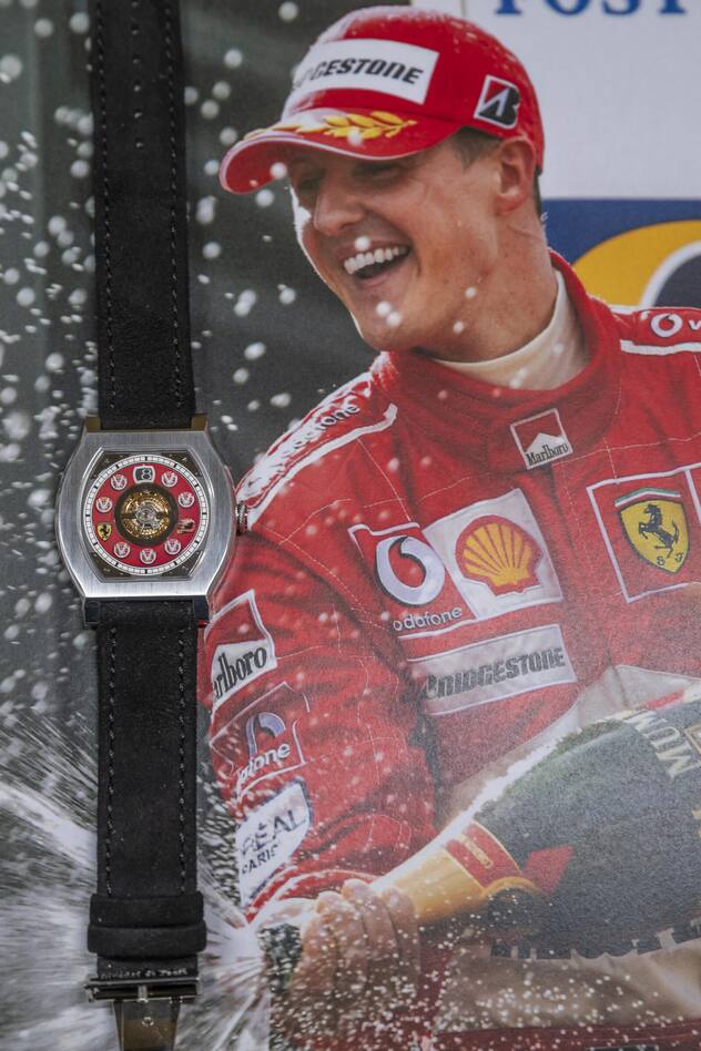 Die Sonderanfertigung von F.P. Journe für Michael Schumacher brachte nur wenig mehr als den Schätzwert ein.