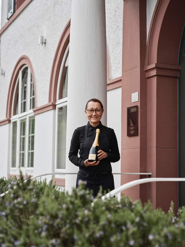 SchweizerBotschafterinTanja Grandits vom Restaurant Stucki in Basel, Ambassade des Champagner­-Hauses Krug.