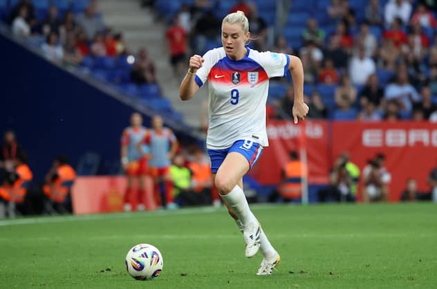Spain v England - UEFA Women s Nations League 2024/25 Grp A3 MD6 Alessia Russo plays during the match between the women s national teams of Spain and England in the League A of Group 3 of the Women s Nations League at the RCDE Stadium in Barcelona, Spain, on June 3, 2025. Barcelona Barcelona Spain PUBLICATIONxNOTxINxFRA Copyright: xUrbanandsportx originalFilename:urbanandsport-spainven250603_npBP3.jpg