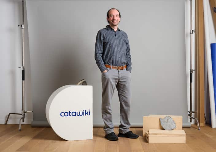 Meteoriten-Experte Francesco Moser vom Onlinemarktplatz Catawiki.