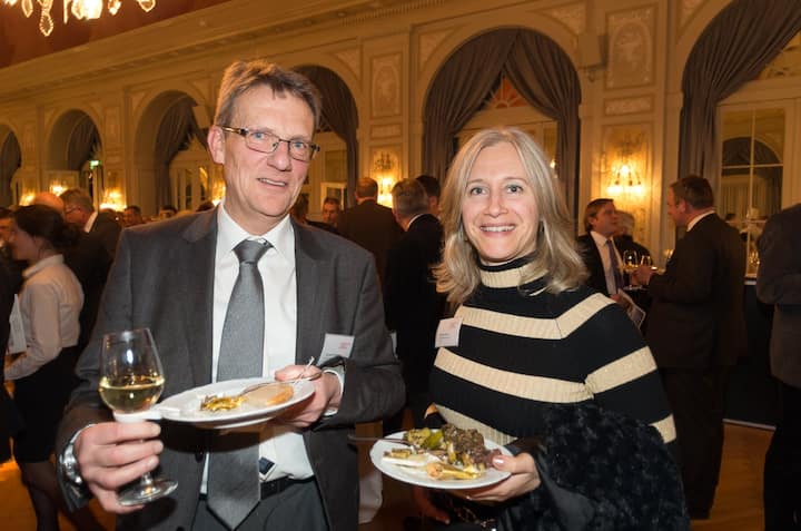 Christian Erismann, Bison Schweiz AG; Michelle Abboud, Wirtschaftsförderung Luzern