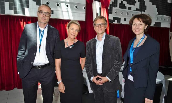 Markus Naef, CCO, Sunrise Communication AG;
Susanne Müller-Zantop, CEO, CEO Positions AG;
Thomas Kaiser, CEO, Ringier Digital;
Patrizia Pesenti, Member of the Boards Ringier Publishing & Entertainment, Ringier AG