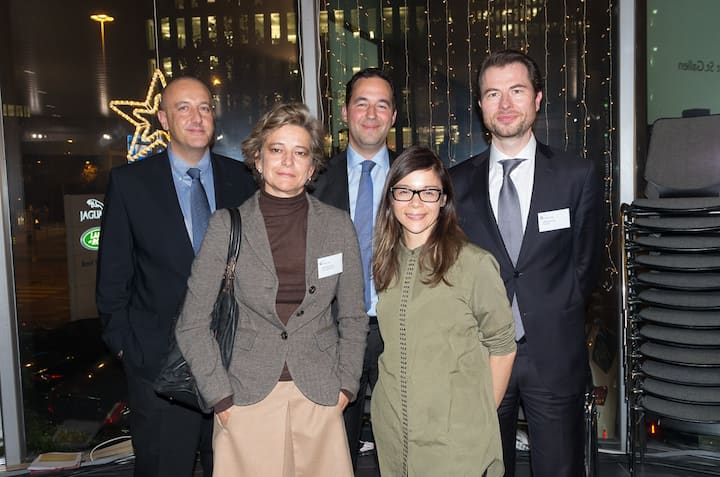 Die Referenten: Manlio Ravanello, Sicherheitsexperte; Emanuela Keller, Uni Spital Zürich; Christian Mumenthaler, Swiss Re; Tanja Kummer, Schriftstellerin; Arnold Löw, Moderator