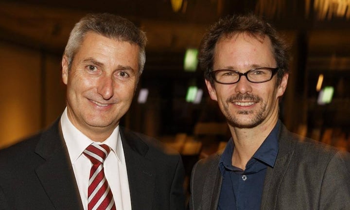 v.l.n.r. Marcel Borgo; Managing Director Hewlett-Packard (Schweiz) GmbH, Balthasar Glättli; Nationalrat