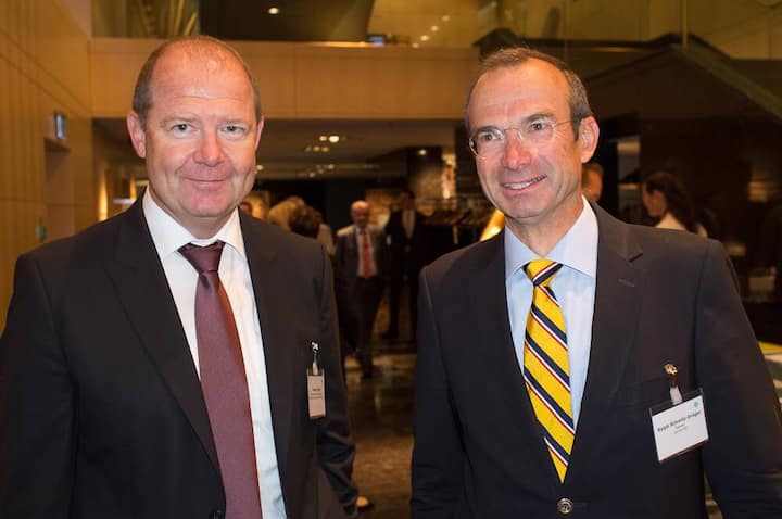 Valentin Vogt, VR-Präsident Burckhardt Compression Holding AG; Ralph Schmitz-Dräger, Partner, Arcron AG