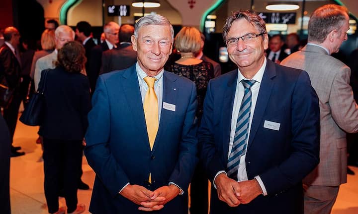 Gerold Bührer (Swiss Life / Bonny Stiftung für die Freiheit) und Martin A. Senn