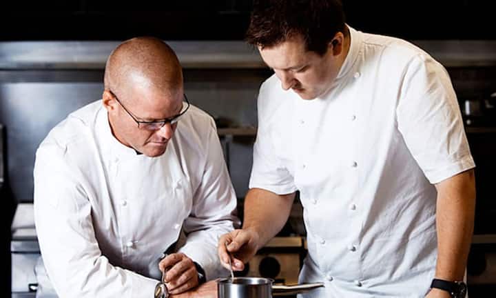 Platz 7: Dinner by Heston Blumenthal, London in Grossbritannien. Ashley Palmer-Watts und sein Partner James ‘Jocky’ Petrie sind seit zwei Jahren auf der Liste und stetig am Plätze gut machen. (Platz neun 2012)
