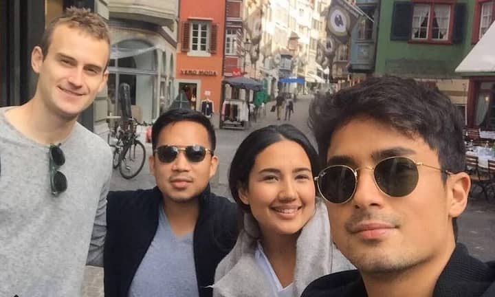 Marlon Stöckinger und seine Familie in Zürich.