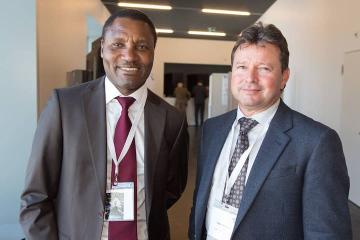Thulani Nzima, CEO, South African Tourism; Frank Kilbourn, Chairperson, South African Tourism