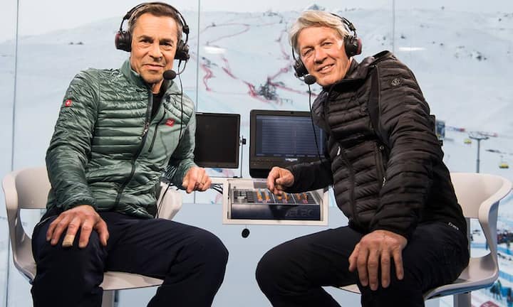 Mit der WM endet auch die langjährige Zusammenarbeit des Moderatorengespanns Matthias Hüppi und Bernhard Russi im Schweizer Fernsehen.
