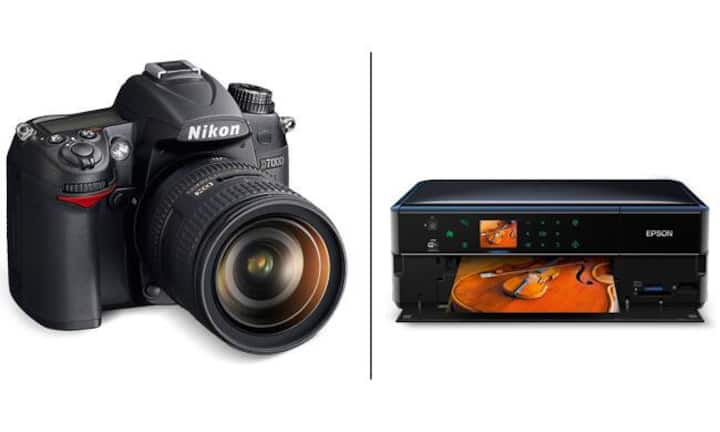 Für engagierte Fotofreunde: Nikon D7000 und Epson Stylus Photo PX730WD.