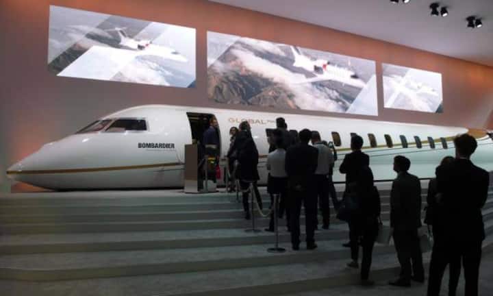 Viel Andrang herrscht beim Global 7000 von Bombardier. Das neue Geschäftsreiseflugzeug mit interkontinentaler Reichweite soll ab 2016 wichtige und reiche Leute transportieren.