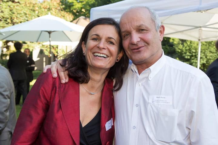 Monika Walser, CEO, Freitag Lab AG; Martin Naville, CEO, Swiss-American Chamber of Commerce