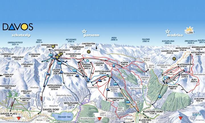Die Region Parsenn – mit den Skigebieten Davos und Klosters – ist preislich noch exklusiver als das mondäne St. Moritz: 68 Franken kostet dort ein Tag Skifahren auf 111 Kilometern. Das sind doch schon stolze 61 Rappen pro Kilometer.