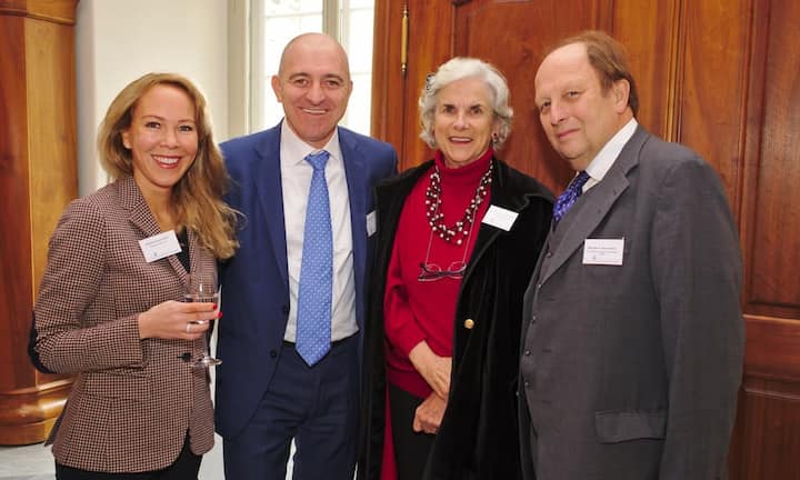 Gabriela Lippe-Holst, Co-Founder, Acqupart Holding AG;
Ernesto Fraire, CFO, Coty Geneva SA;
Lynn Fleming Aeschliman, Chairwoman, the American School in Switzerland (TASIS);
Michael D. Aeschliman, Member of the TASIS Foundation Board