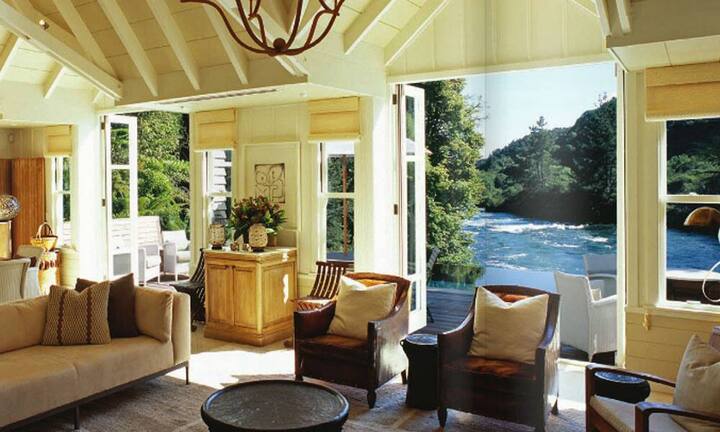 Platz 7: Die Huka Lodge in Taupo/Neuseeland musste sechs Plätze abgeben. (Vorjahr Rang 1).
Bild: Huka Lodge