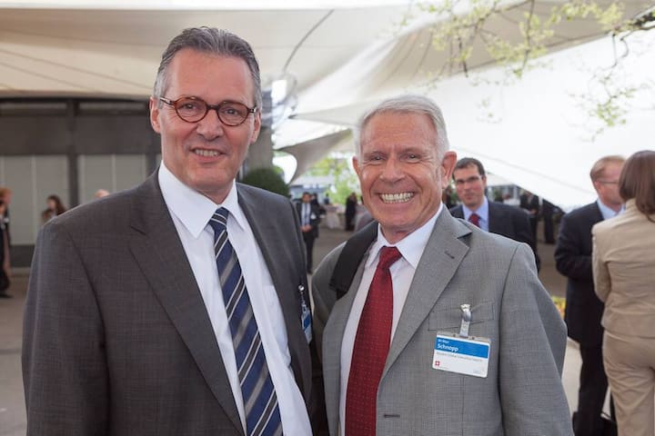 Paul J. Hälg, CEO Dätwyler Holding AG; Max Schnopp, managing partner Boyden Global Executive Search