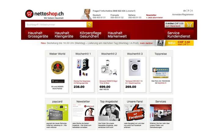 Platz 10:NettoshopUmsatz*: 72,2 Millionen Franken *Umsatzangaben beruhen überwiegend auf Statista-Hochrechnungen