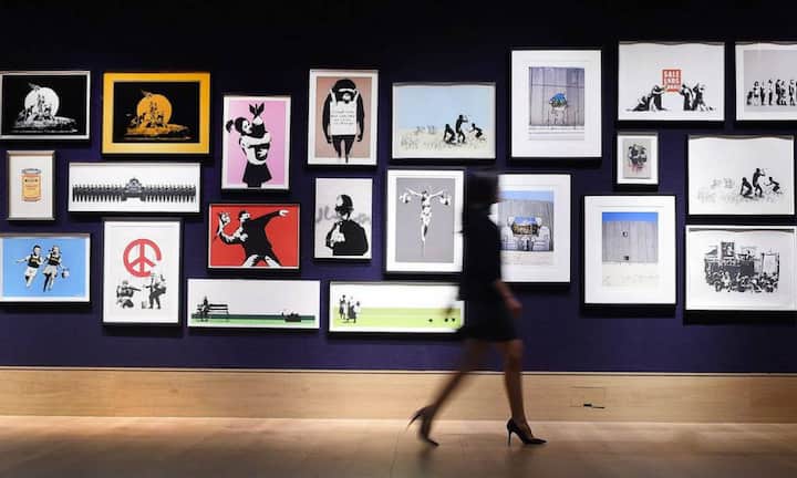 Die Drucke und Skulpturen waren vorher im Besitz des Galeristen Steve Lazarides. Keystone