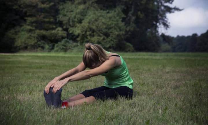 ... oder beim Fitness im Freien, ...