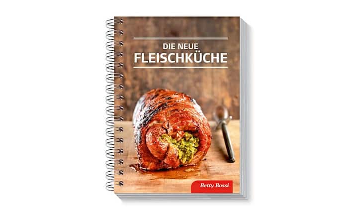 Regelmässig erscheinen Betty-Bossi-Kochbücher, die kaum innovative Rezepte enthalten. Ganz anders «Die neue Fleischküche», in dem die Autoren erfreulicherweise über ihren angestaubten Schatten gesprungen sind. Das über 300 Seiten dicke Werk enthält Anleitungen für die zeitgemässe Zubereitung – mit gewohnter Gelinggarantie. Dabei fehlt die Sous-vide-Technik genauso wenig wie das Räuchern oder das Confieren von Fleisch in Öl. 
«Die neue Fleischküche», Betty Bossi Verlag, ca. 37 Fr.