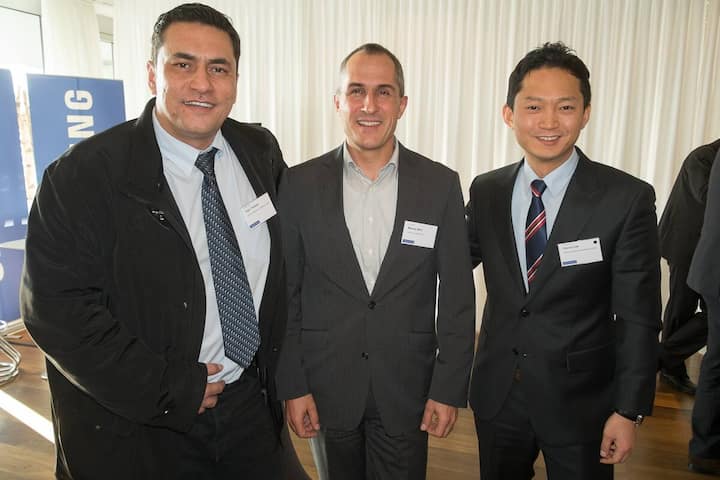 Ugur Yaliman, Samsung Electronics Switzerland GmbH; Markus Willi, Telecom Liechtenstein AG; EunJo Lee, Head of Mobile Enterprise Business, Samsung Electronics Switzerland GmbH