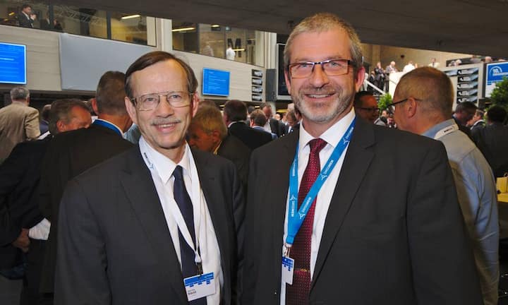 Jean-Fritz Stöckli, VRP, A.&J. Stöckli AG;
Reto Frey, Vorsitzender der Geschäftsleitung, A.&J. Stöckli AG